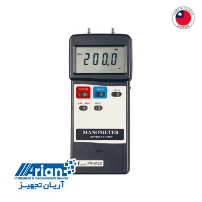 فروش ویژه  دستگاه فشار سنج اختلاف فشار 200 میلی بار لترون مدل LUTRON PM-9102